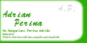 adrian perina business card